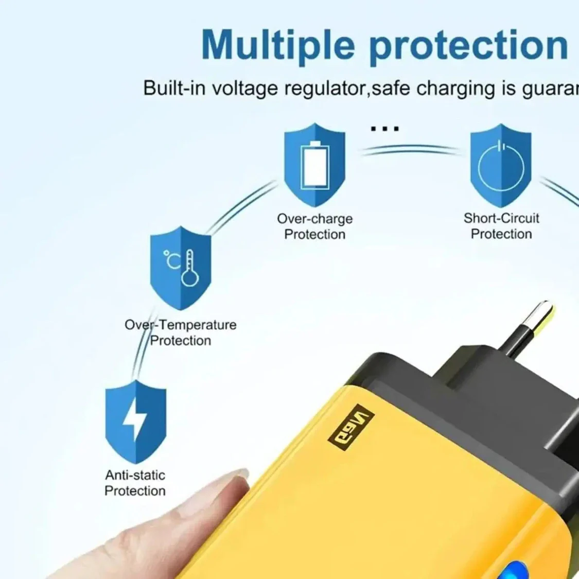 240W 5-in-1 GaN Desktop Charger — USB-C PD & USB