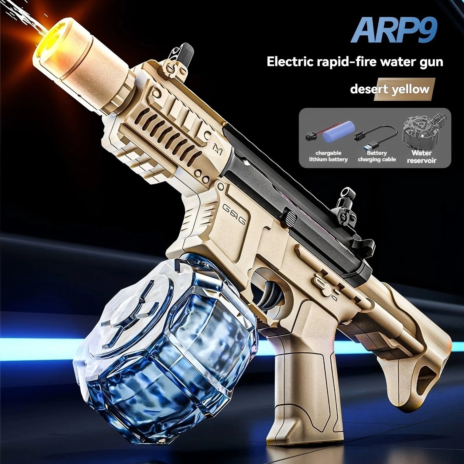ARP9 electric water gun - desert yellow