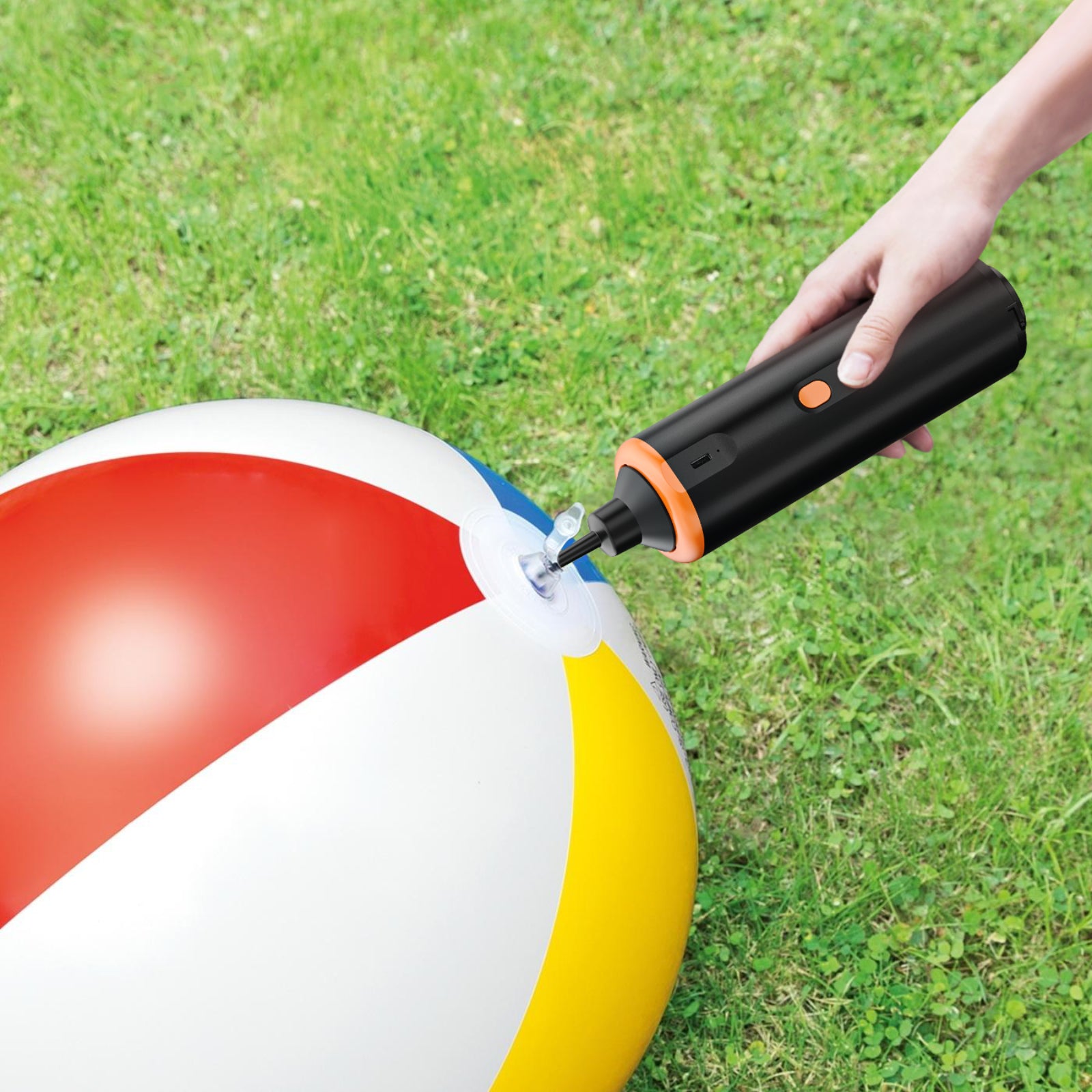 VC28 inflating an air cushion using the inflator adapter